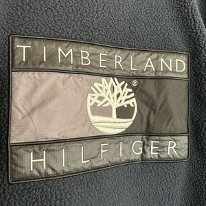 Timberland X Hilfiger Men's Polar Fleece Flag Sweatshirt L